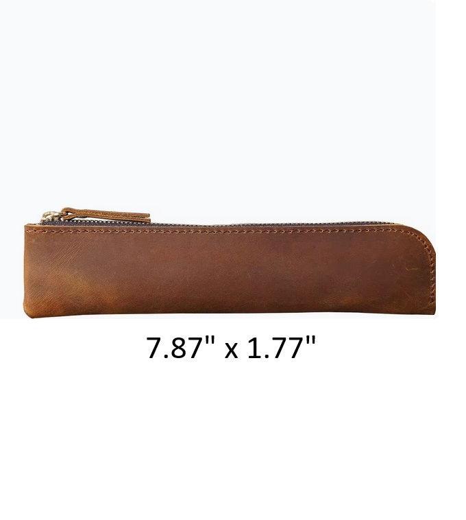 Genuine Leather Pen Case - Handmade Leather Pen or Letter Opener Holder