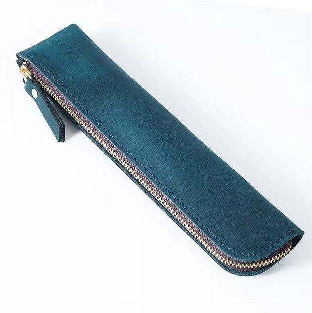 Genuine Leather Pen Case - Handmade Leather Pen or Letter Opener Holder
