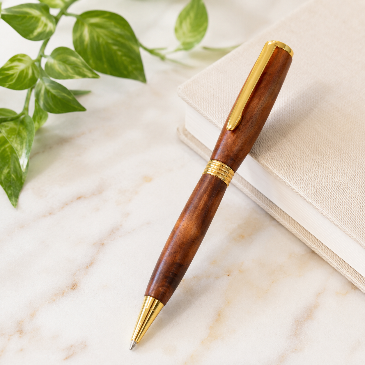 Koa Wood Ballpoint Pen | Handmade 5th Anniversary Gift – Whidden's