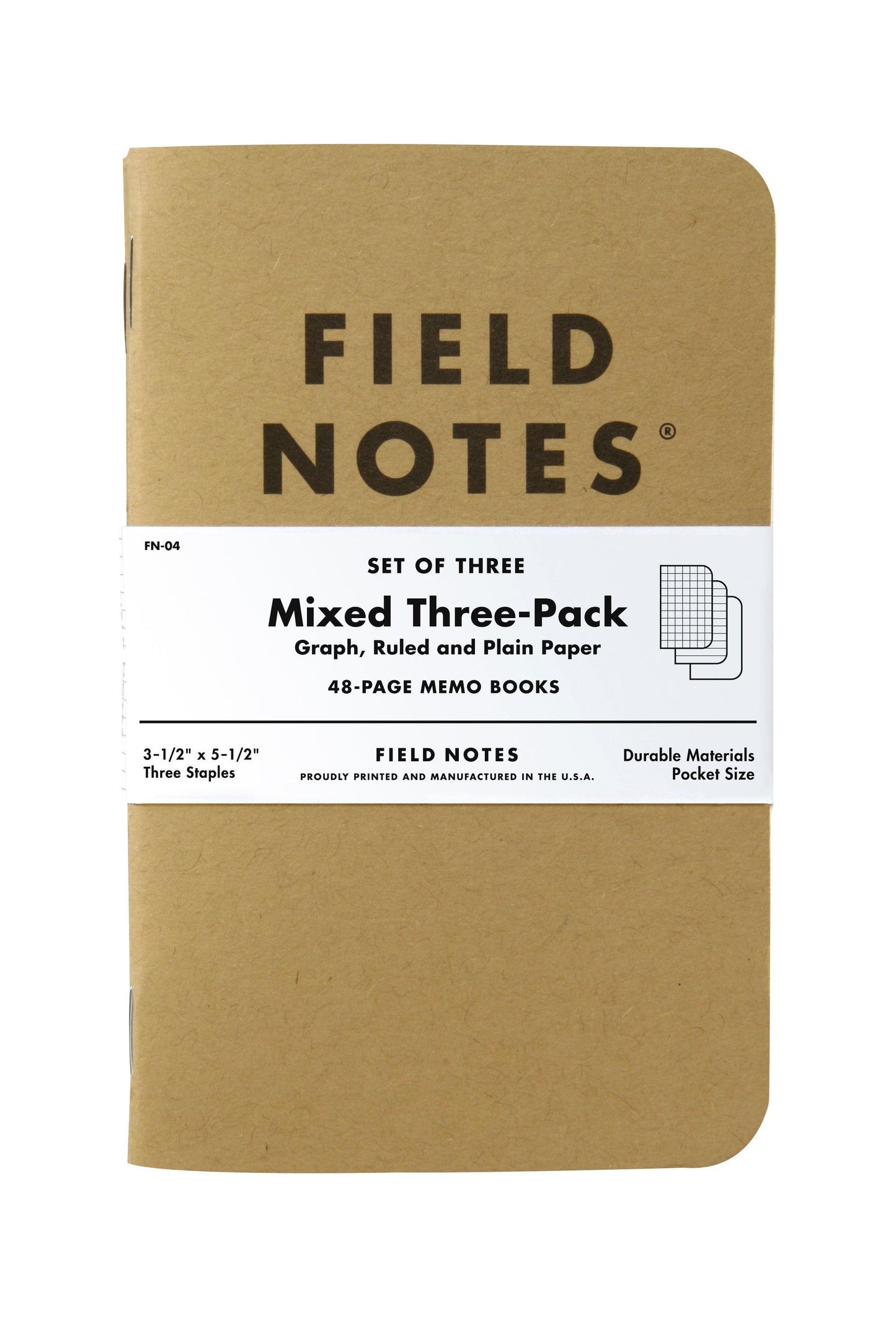 Field Notes: Original Kraft Notebook - 3 Pack