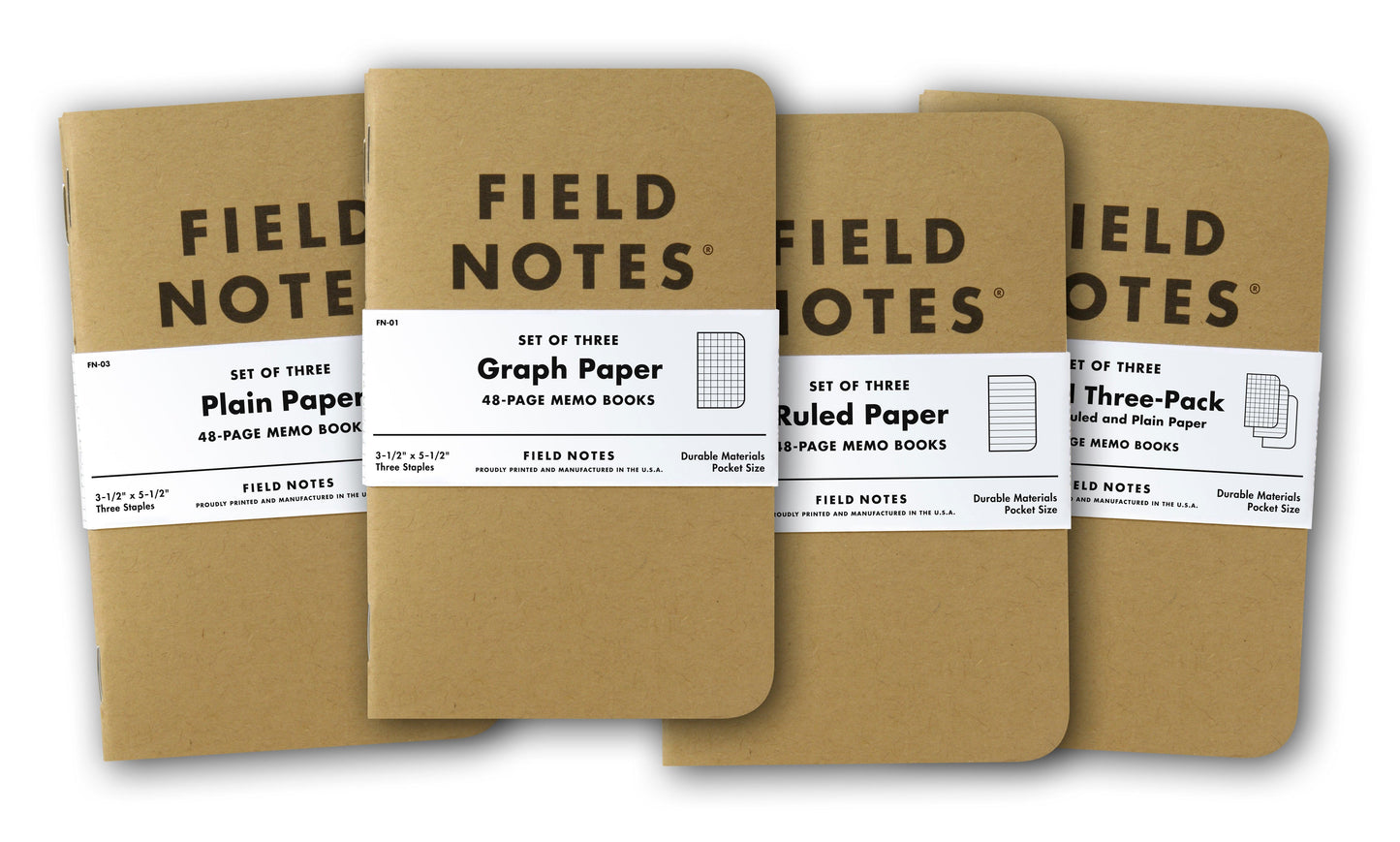 Field Notes: Original Kraft Notebook - 3 Pack
