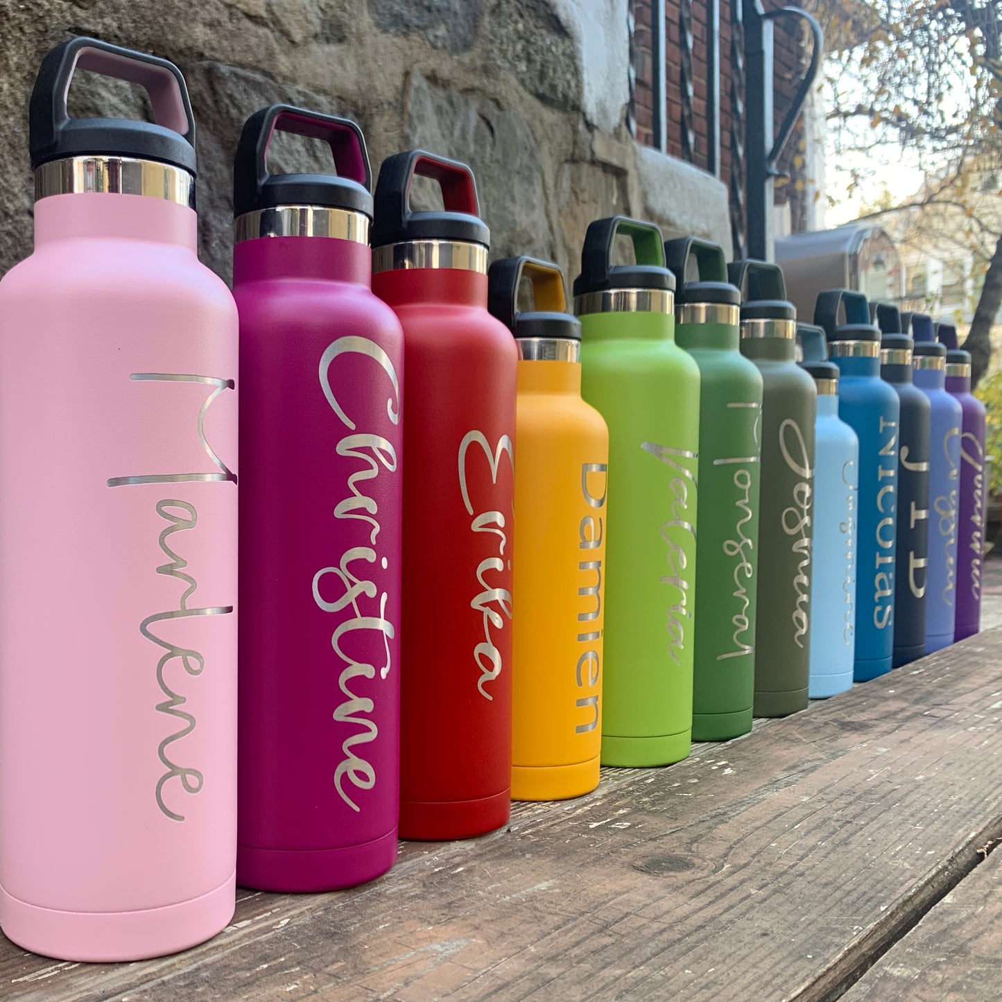 Personalized 16 oz RTIC Stainless Steel Water Bottles
