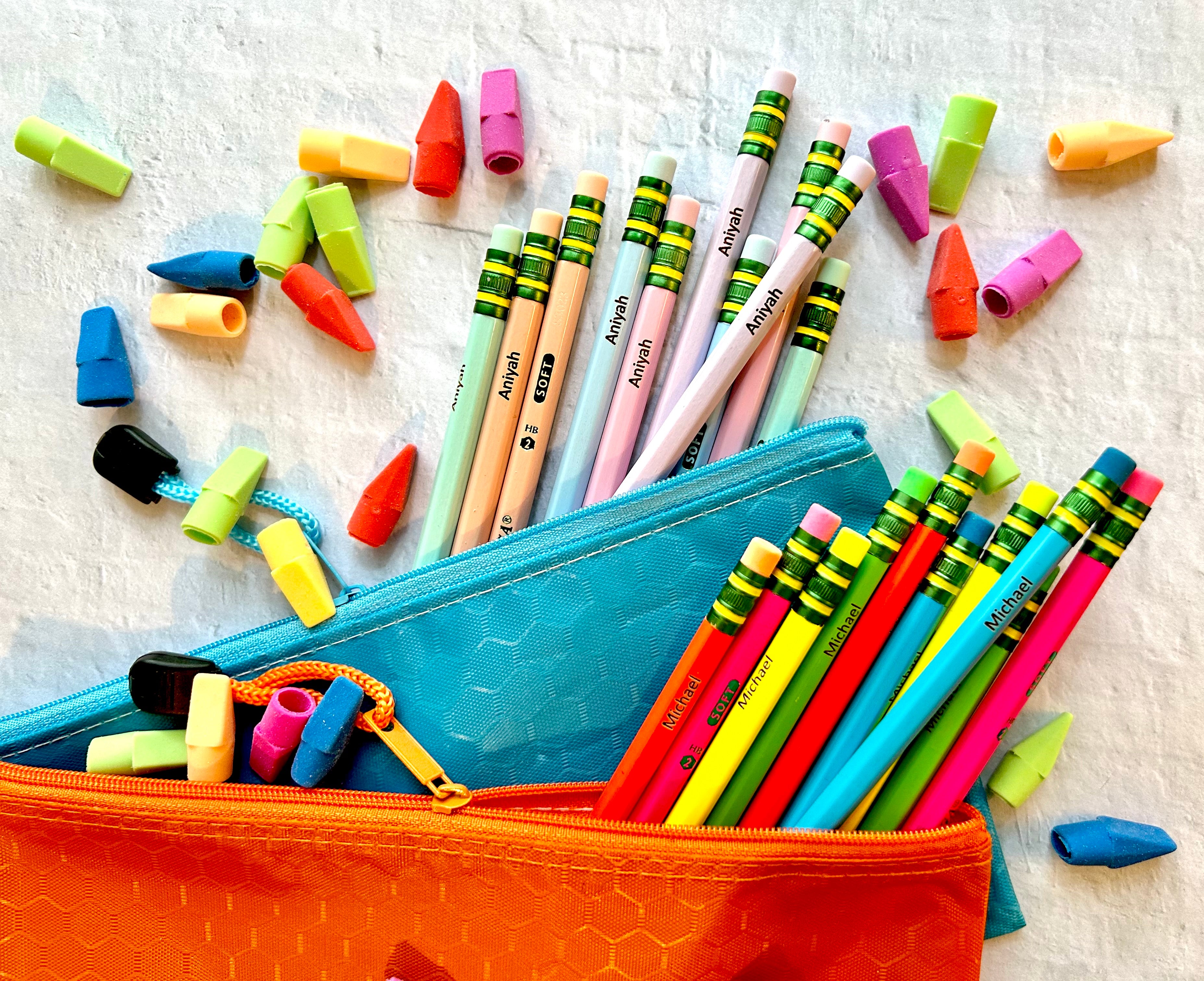 Personalized Neon and Pastel Ticonderoga Pencils