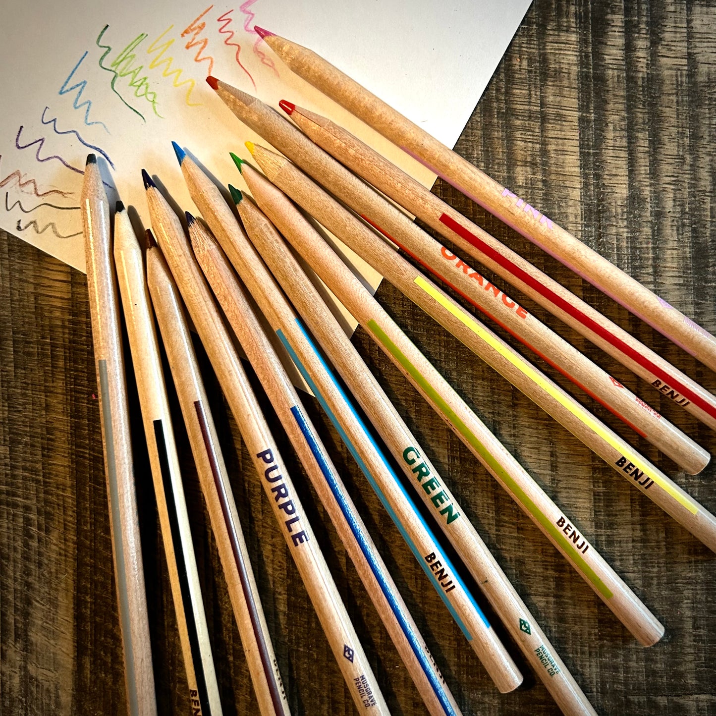 Custom Engraved Musgrave Coloring Pencils – 12 Count – Made in USA