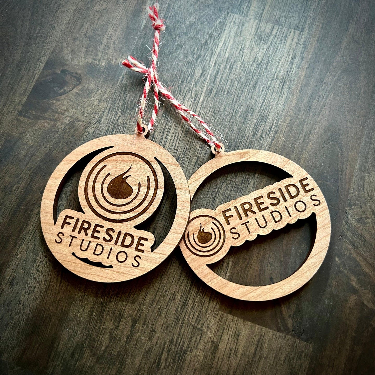 Custom Wood Logo Ornament