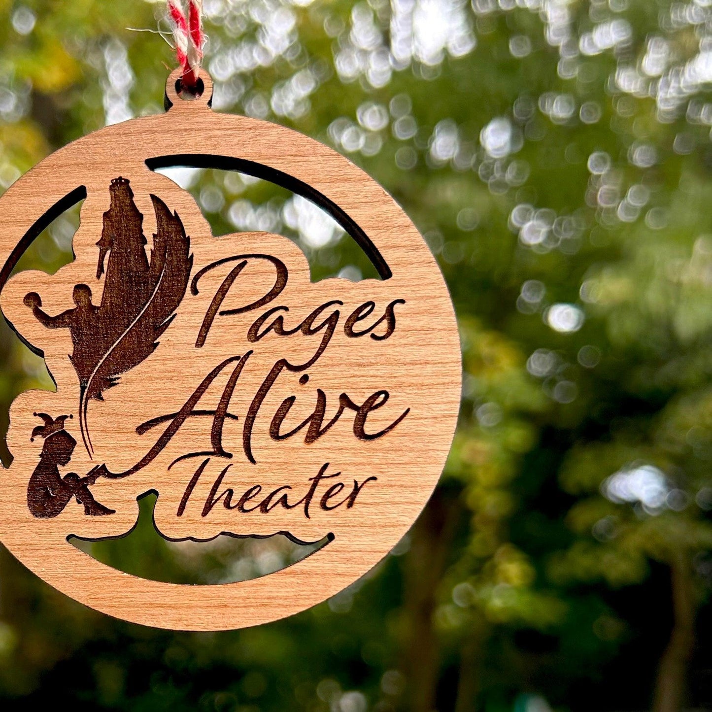 Custom Wood Logo Ornament