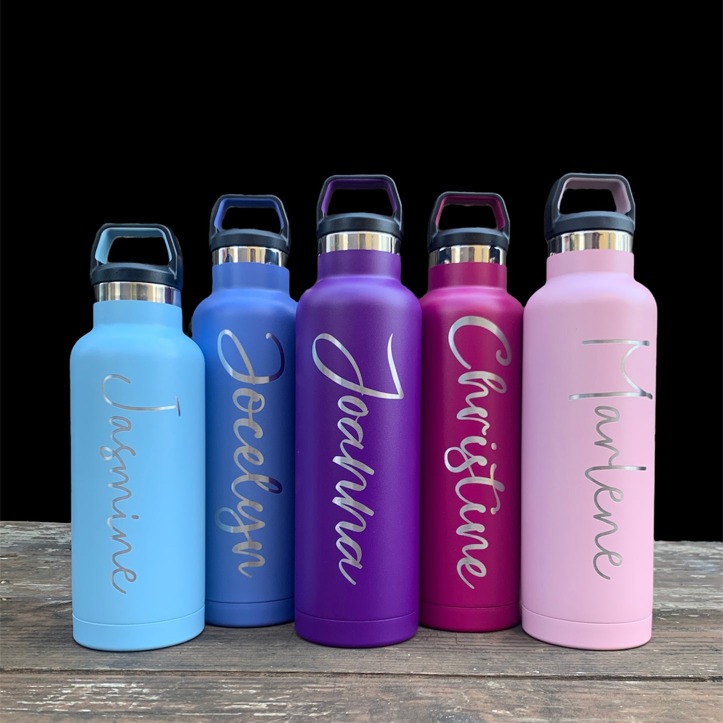 Personalized 16 oz RTIC Stainless Steel Water Bottles