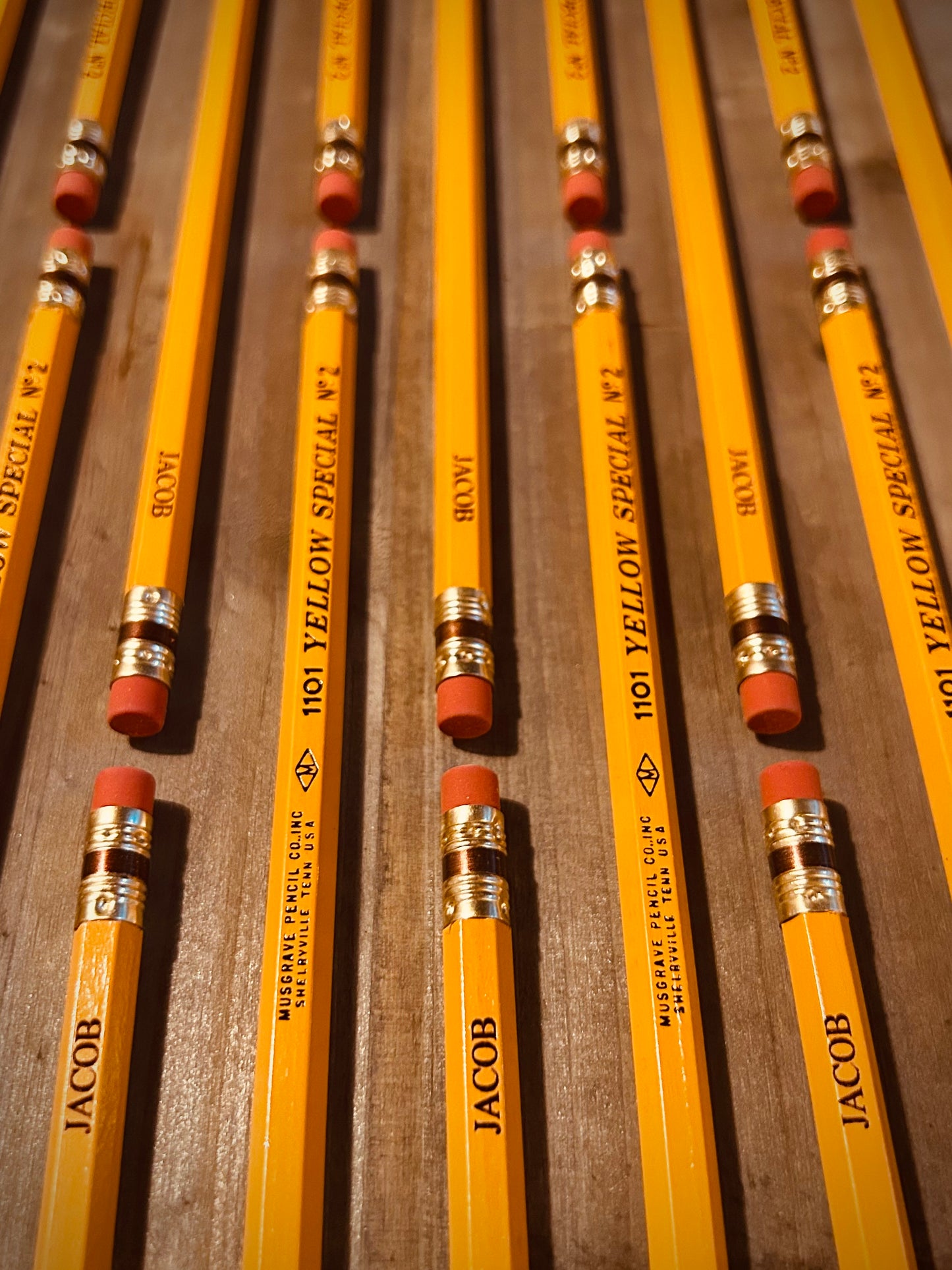 Custom Engraved Musgrave #2 Pencils – 12 Count – Made in USA