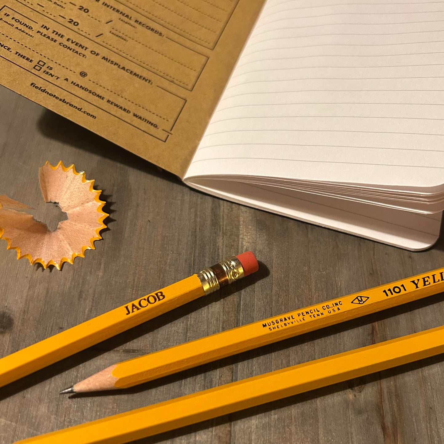 Custom Engraved Musgrave #2 Pencils – 12 Count – Made in USA