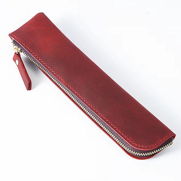Genuine Leather Pen Case - Handmade Leather Pen or Letter Opener Holder