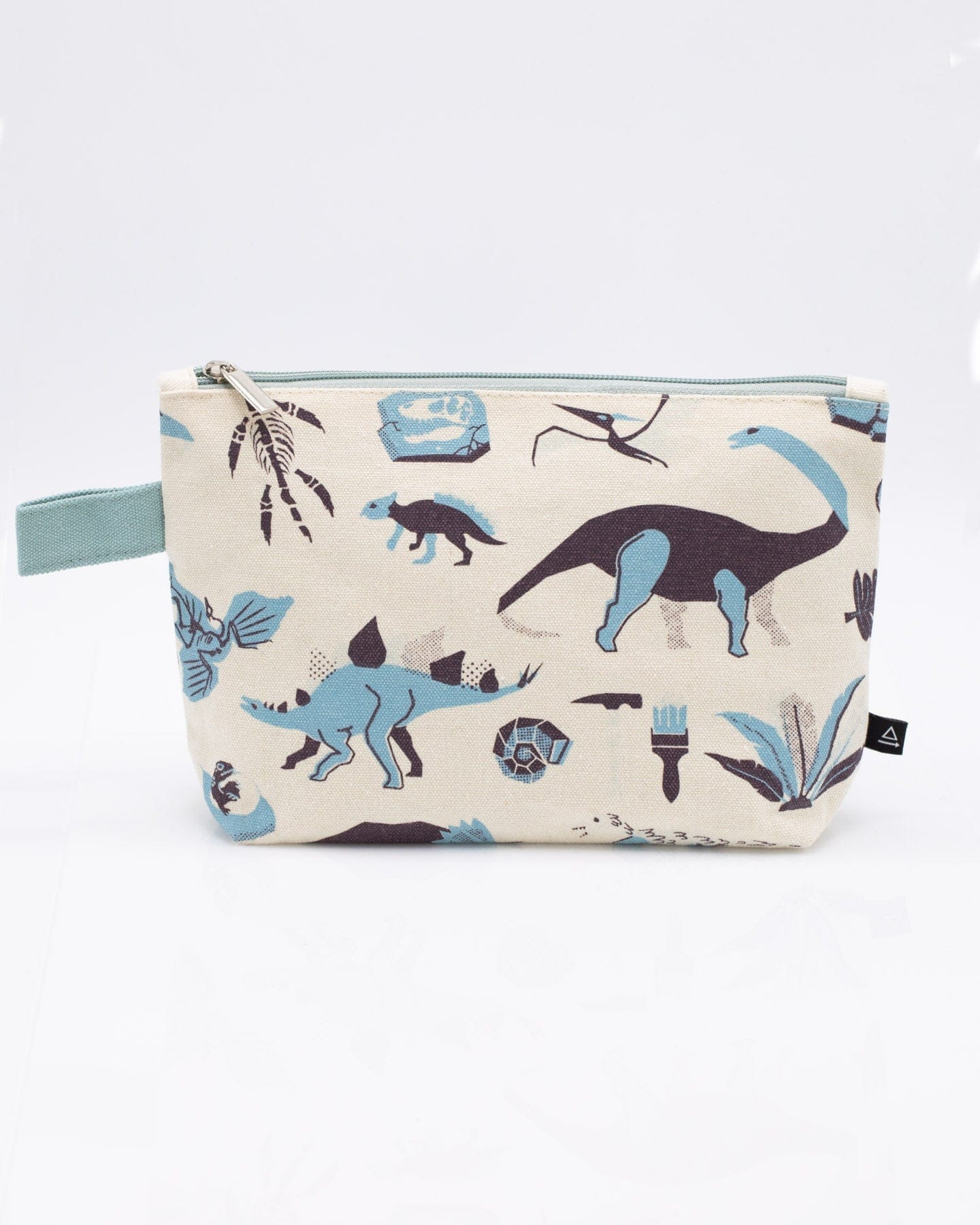 Retro Paleontology Pencil Pouch – Fossil-Inspired Zipper Pouch for
