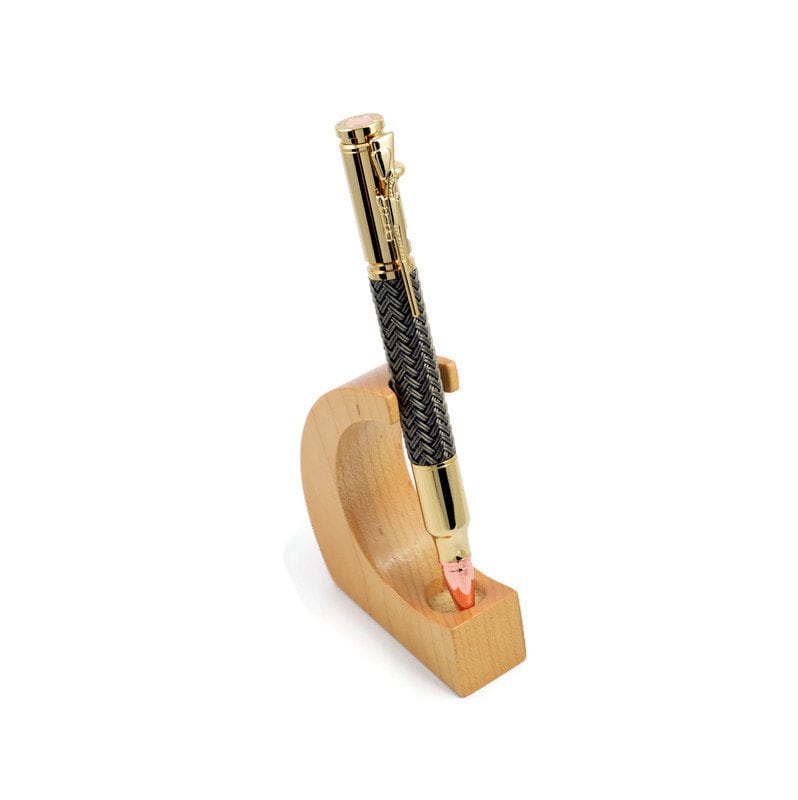 Braided Metal Bolt Action Ballpoint Pen