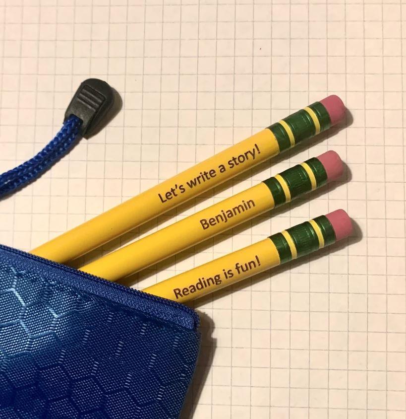 Personalized Engraved Ticonderoga #2 Beginner Pencils