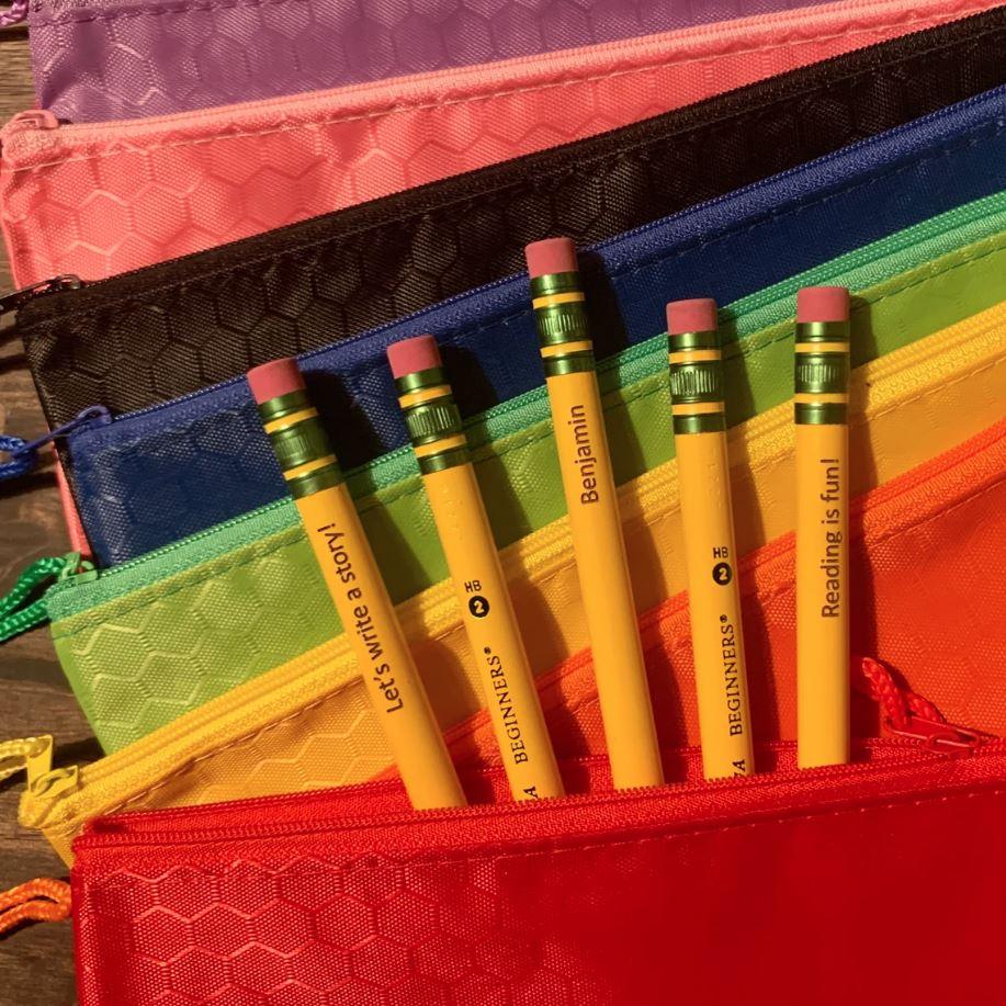 Personalized Engraved Ticonderoga #2 Beginner Pencils