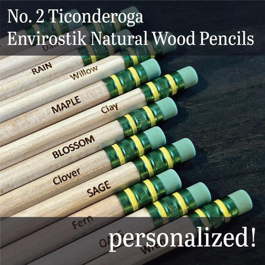 Custom Engraved Ticonderoga Envirostik #2 Pencils