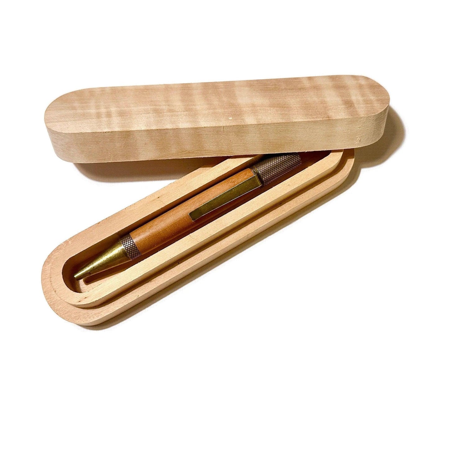 Handcrafted Rustic Wood Pen Box - Made to Last with Beautiful Natural Materials