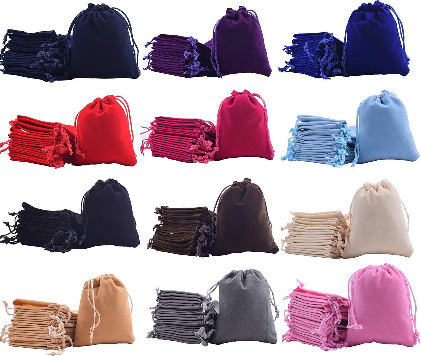 Drawstring Velvet Ornament Pouch