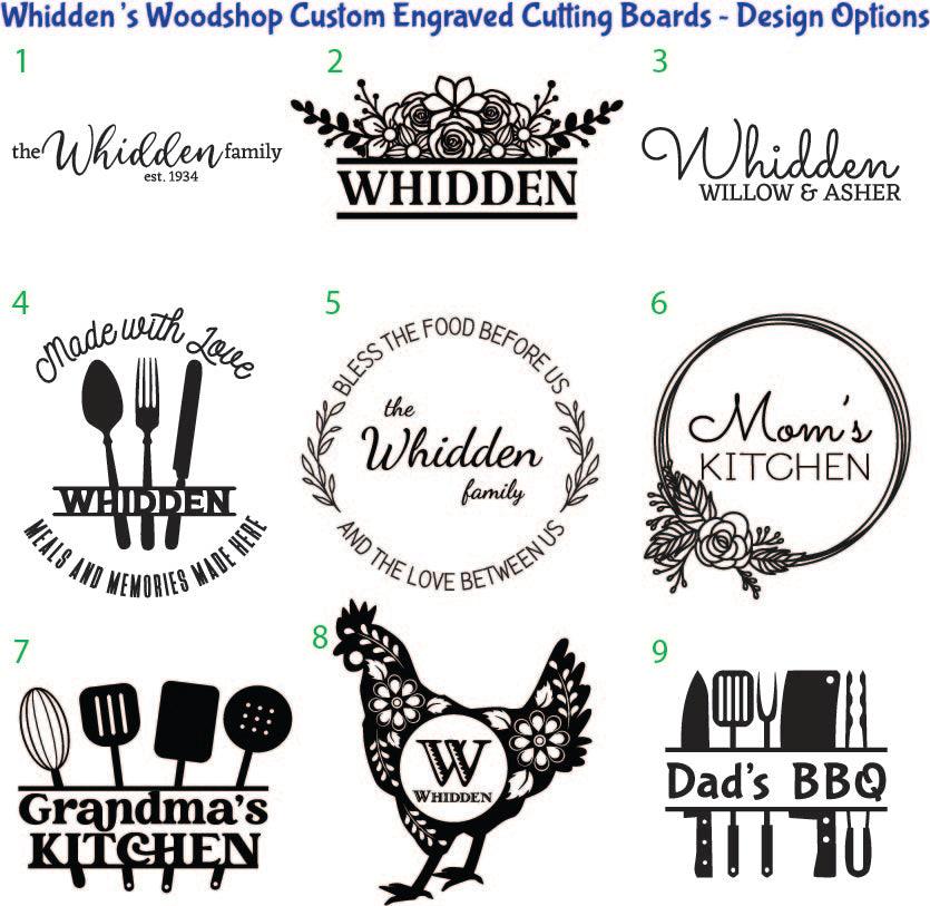 Custom Engraved Medium Cutting Boards