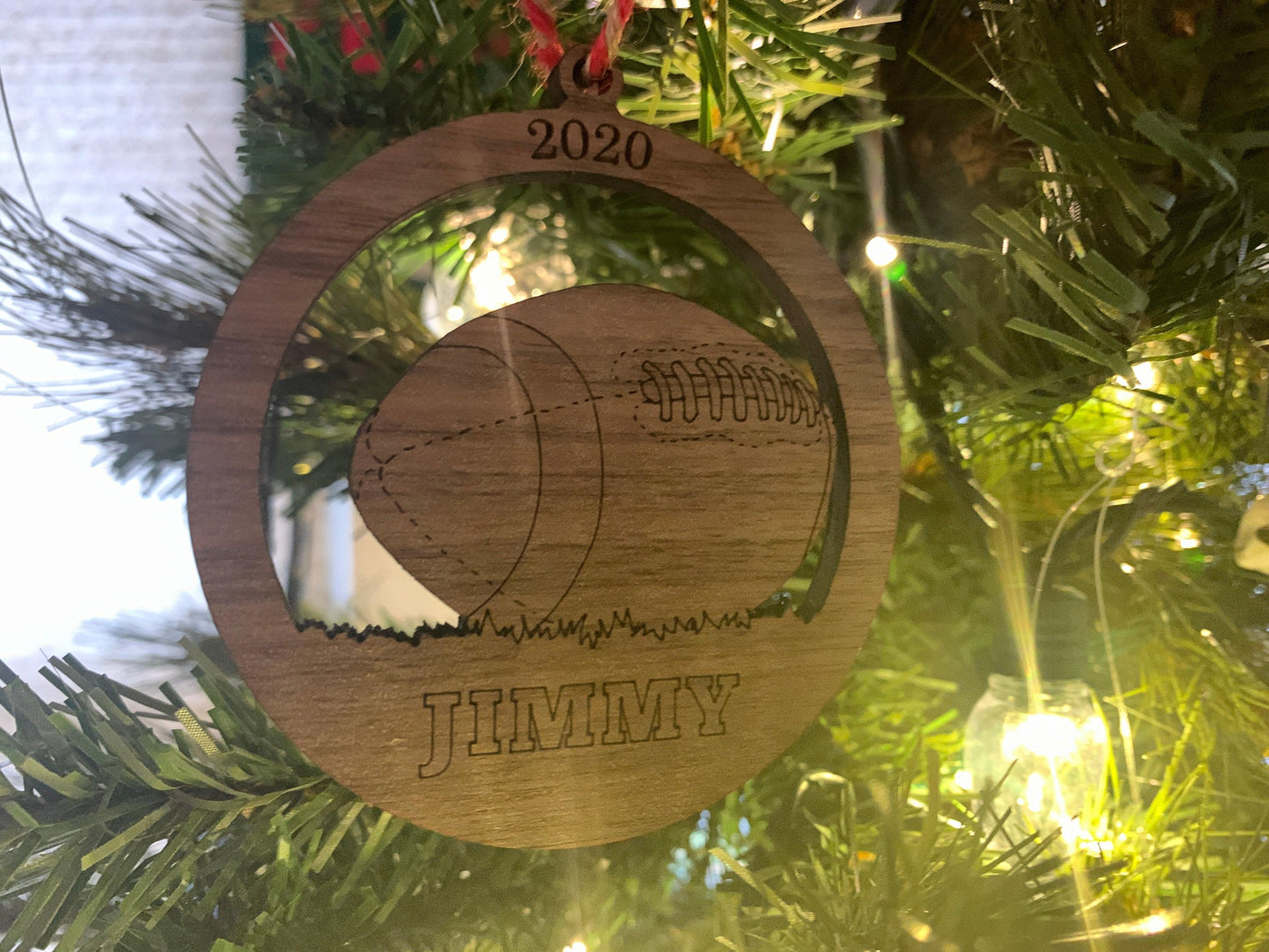 Football Ornament - Personalized