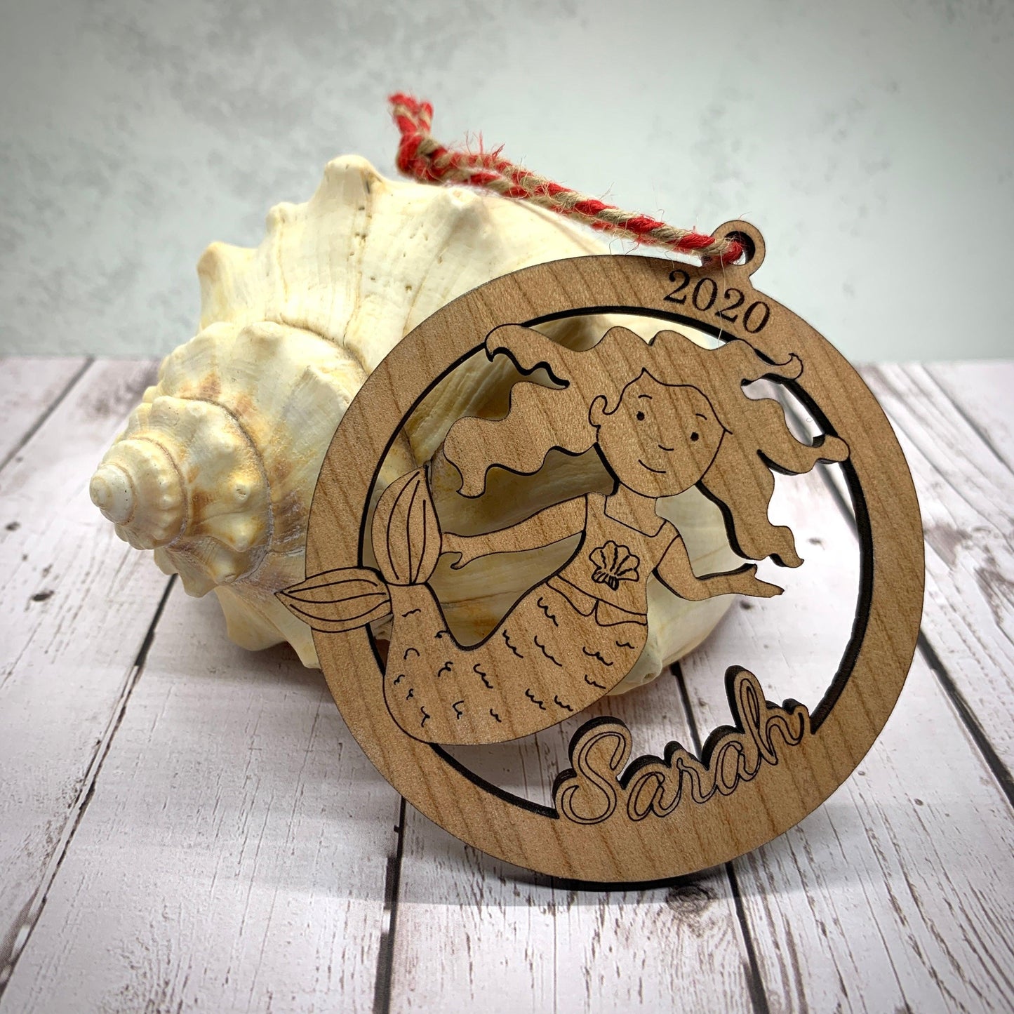 Mermaid Ornament - Personalized