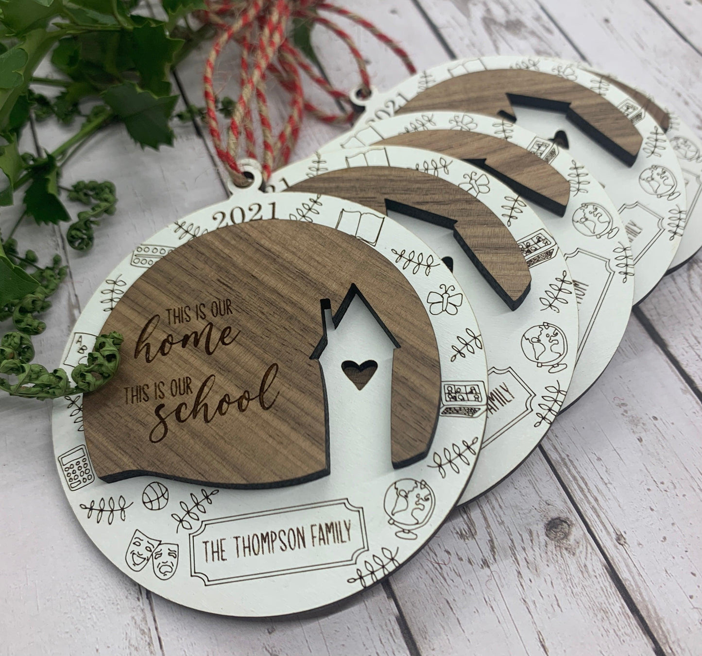 Christmas Homeschool Ornament - Personalized