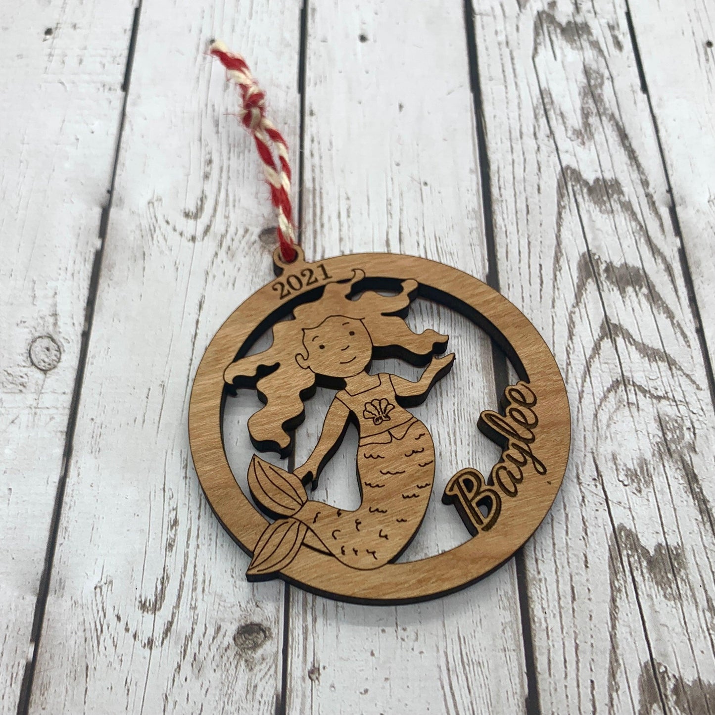 Mermaid Ornament - Personalized