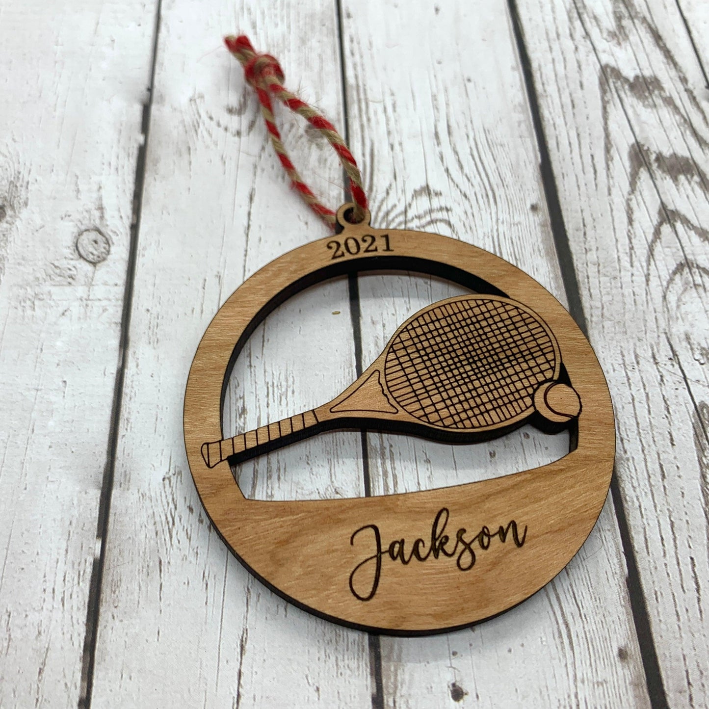 Tennis Ornament - Personalized
