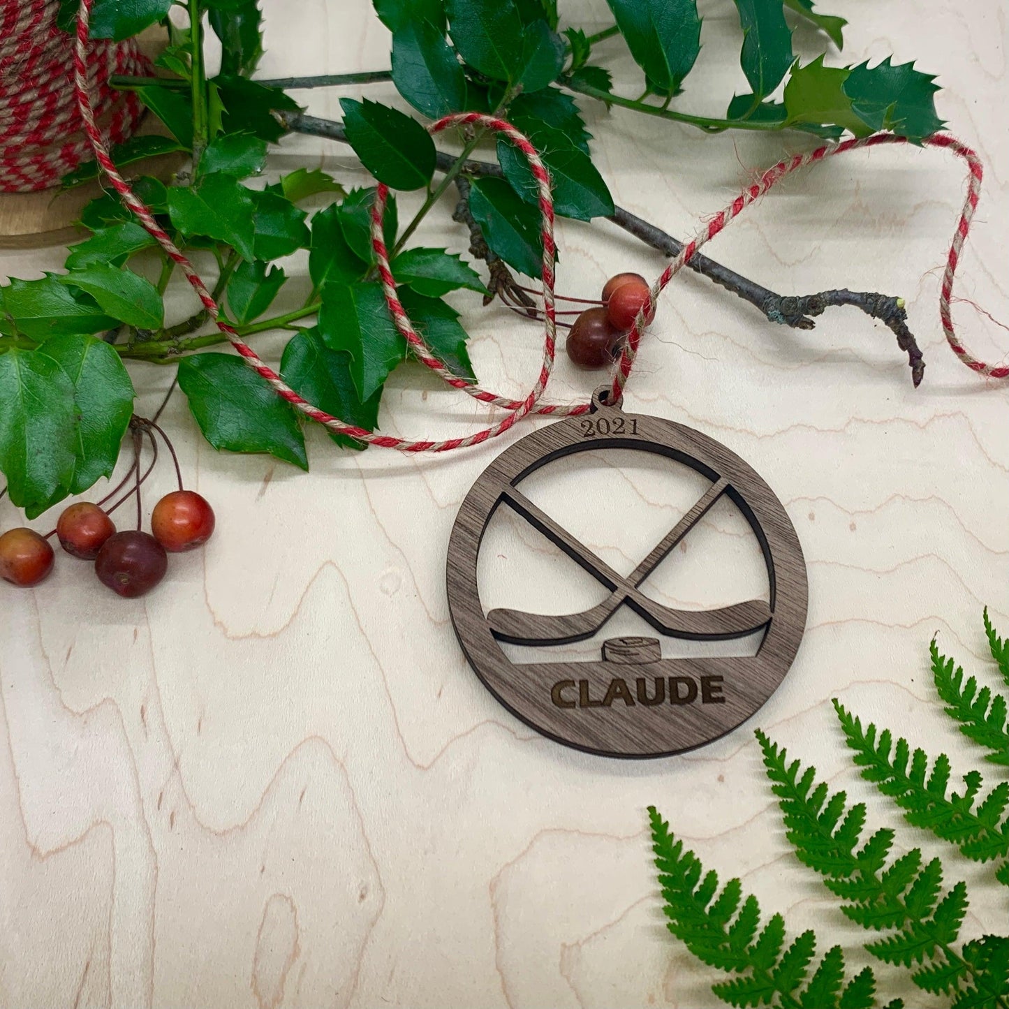 Hockey Ornament - Personalized