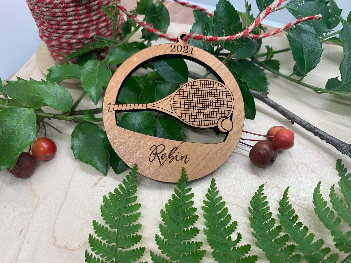 Tennis Ornament - Personalized