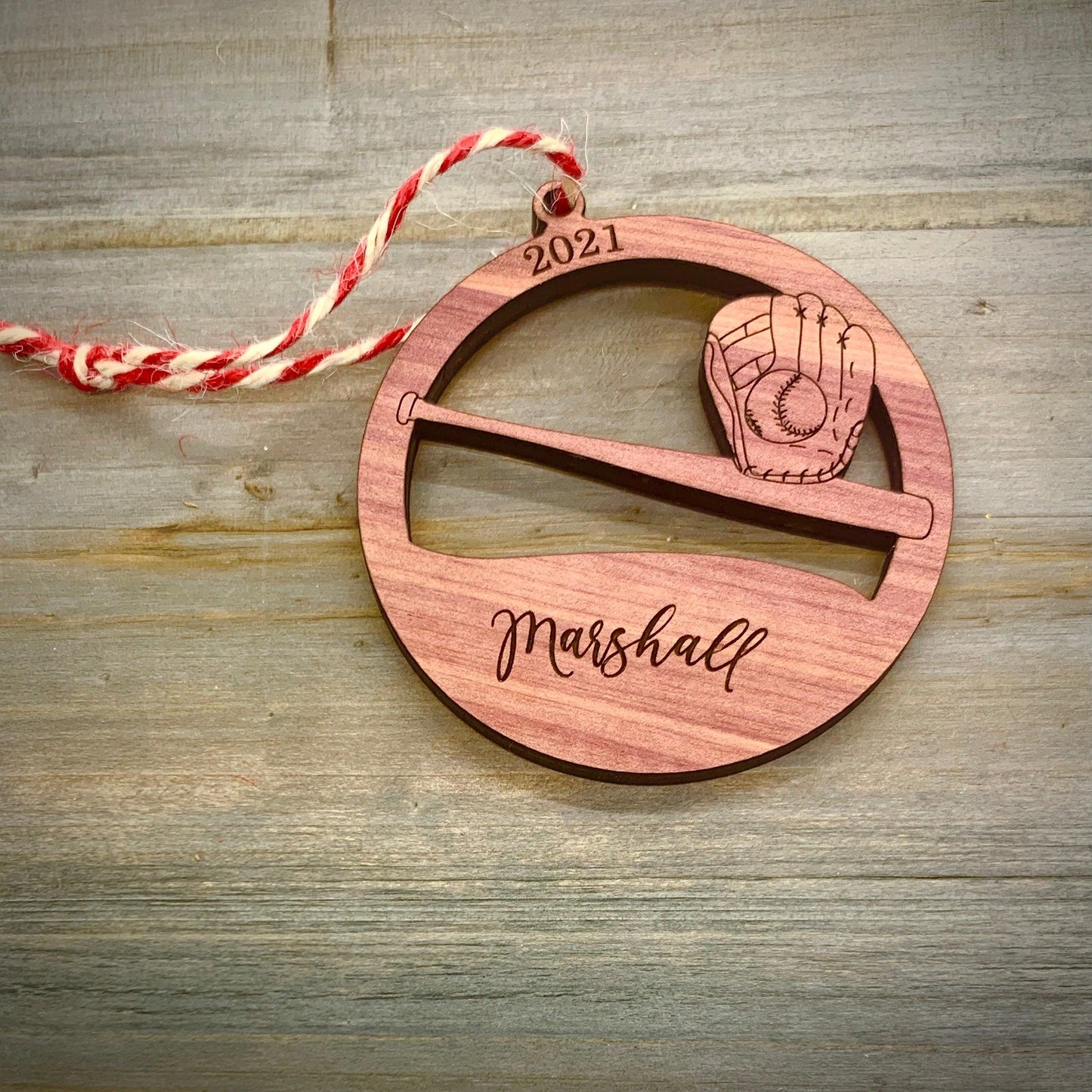 Baseball Ornament - Personalized