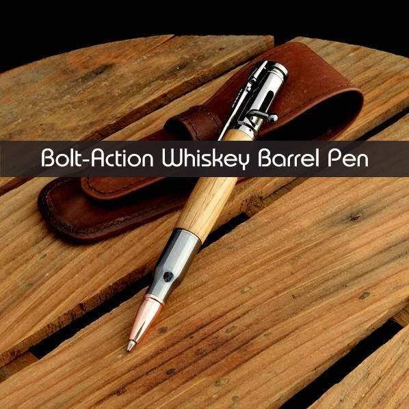 Custom Pen | Wood Pen | Ballpoint Pen | Birthday Gift | Oak Wood Pen | Jack Daniels Pen | Bolt Action Pen | Oak Pen - Whidden's Woodshop