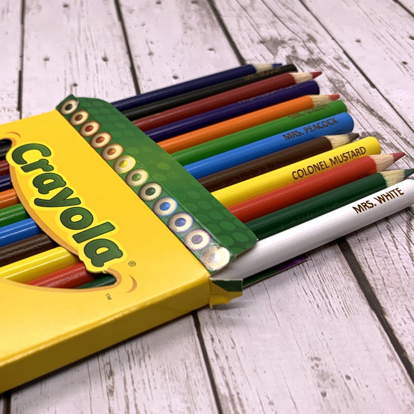 Personalized Engraved Crayola Colored Pencils - Whidden's Woodshop