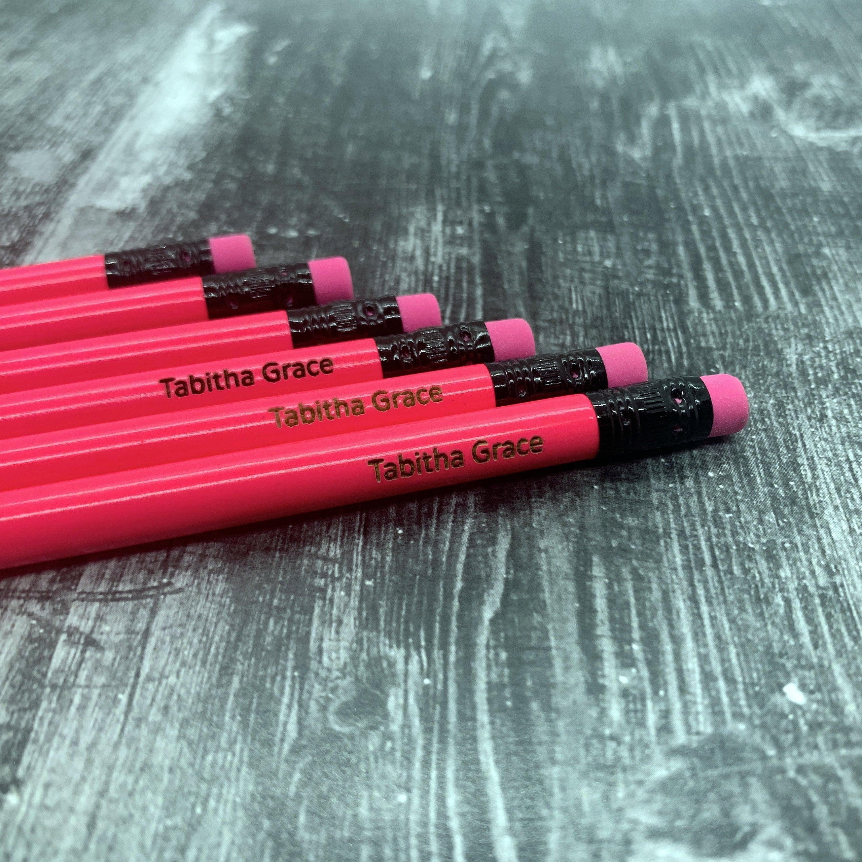 12 Mint HB Pencils Personalised with Name High Quality Printed/Embossed 12 Mint HB Pencils Personalised with Name High Quality Printed/Embossed