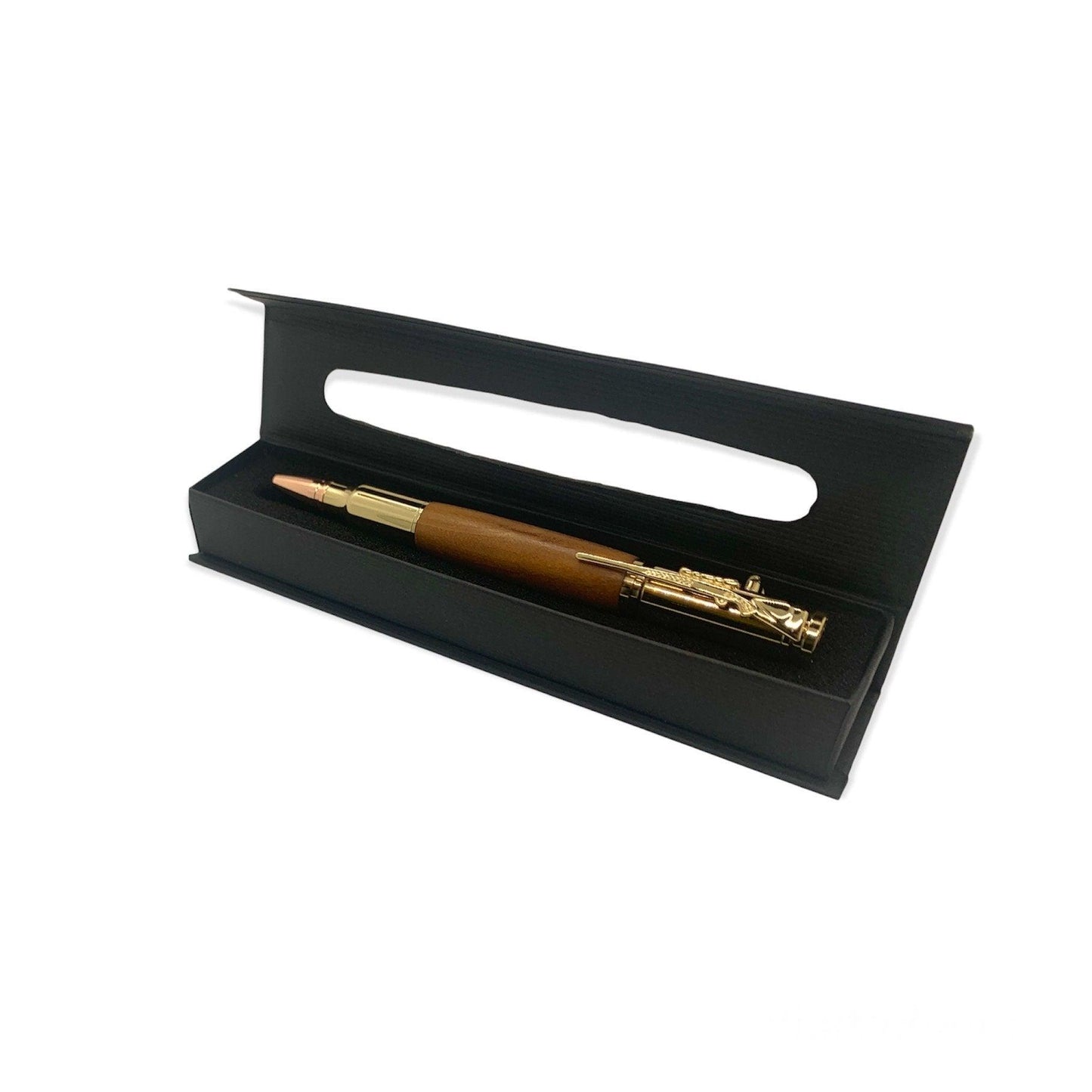 Willow Wood 30 Caliber Bolt Action Ballpoint Pen | 9 Year Anniversary Gift Idea | Willow Gift Idea | Handmade Willow Pen | Anniversary Gift
