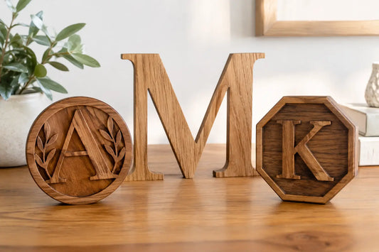 How to Choose Wood Monograms That Feel Personal