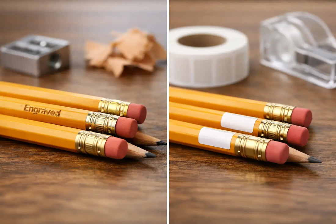Engraved Pencils vs Labels: Which Lasts?