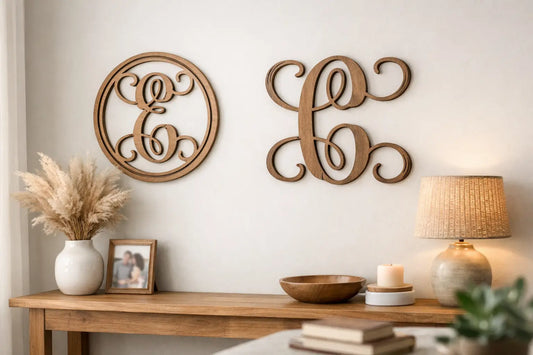Wood Monogram Wall Decor That Feels Personal