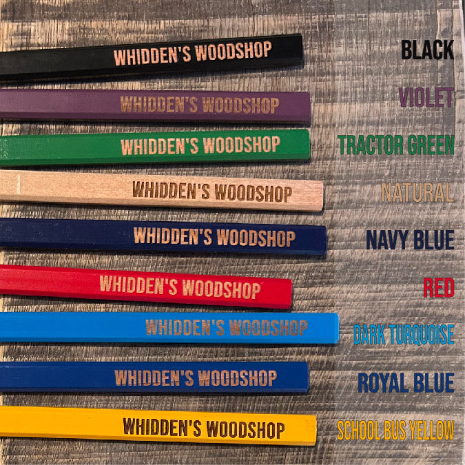 Personalized Engraved Carpenter Pencils