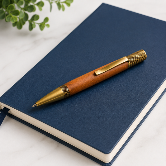 Handcrafted Willow Wood Ballpoint Pen - 9 Year Anniversary Gift Idea