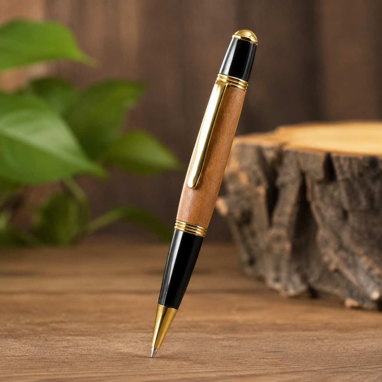 Artisan Willow Wood Ballpoint Pen - Ideal 9-Year Anniversary Gift | Handcrafted Willow Pen | Thoughtful Willow Gift Idea