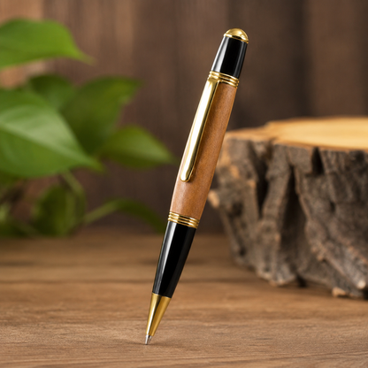 Artisan Willow Wood Ballpoint Pen - Ideal 9-Year Anniversary Gift | Handcrafted Willow Pen | Thoughtful Willow Gift Idea