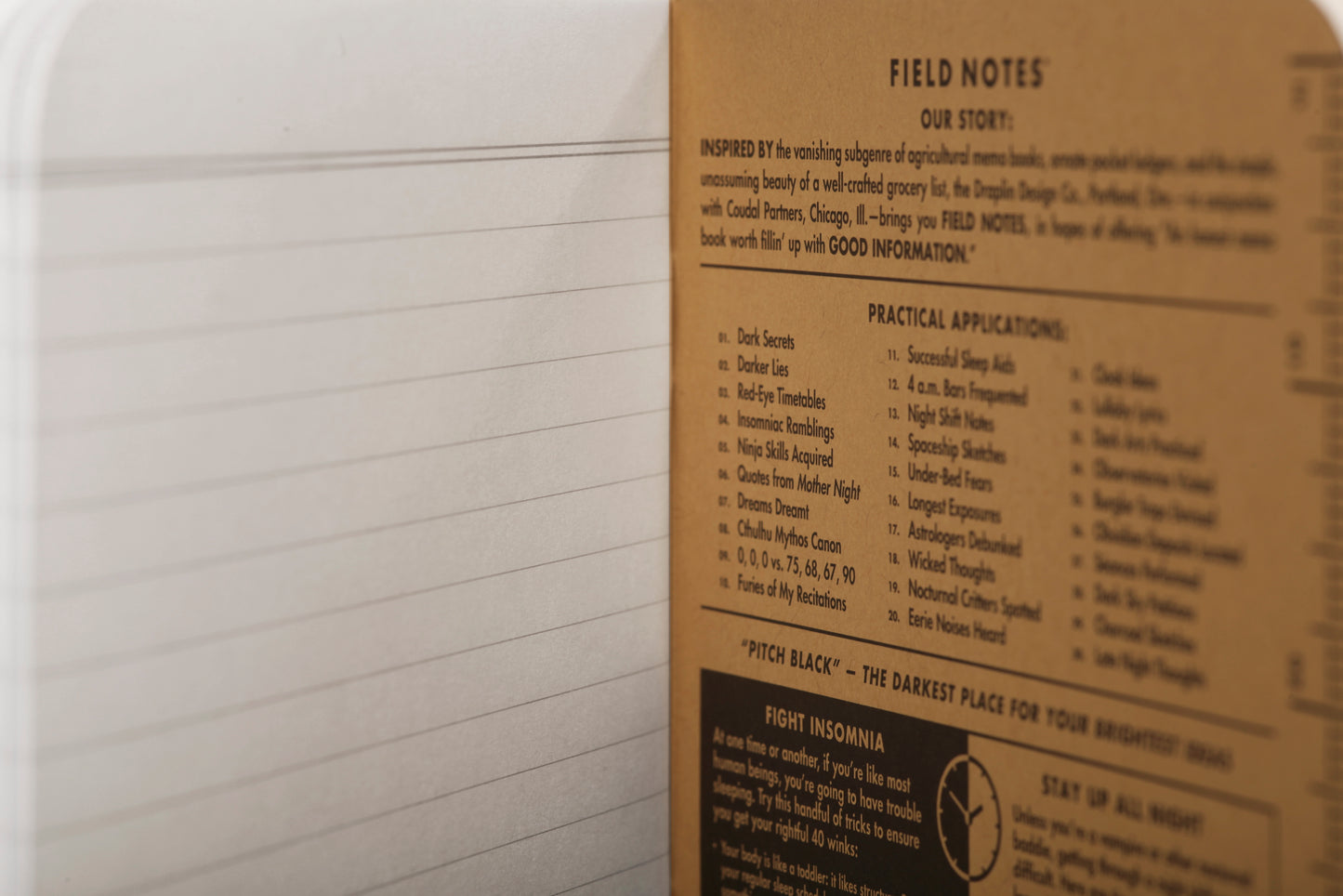 Field Notes: Pitch Black Memo Book - 3 Pack