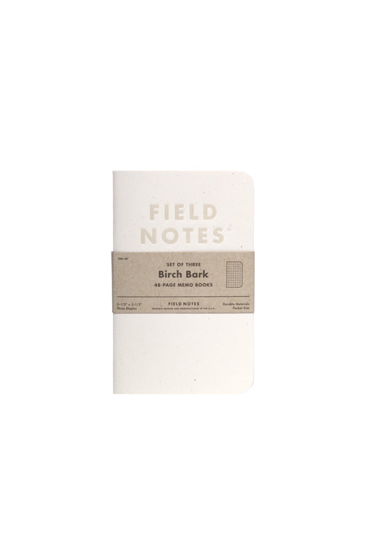 Field Notes: Birch Bark Memo Book - 3 Pack