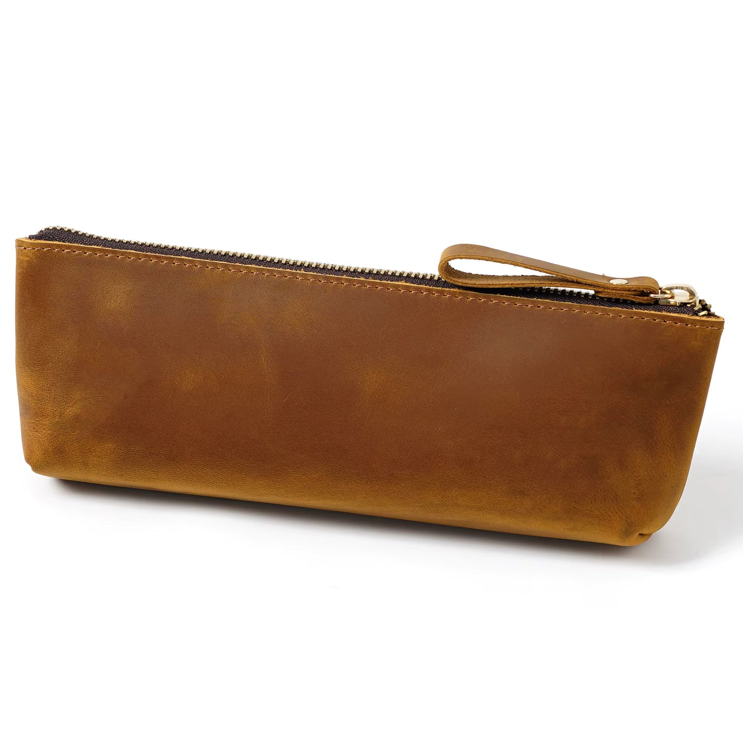 Genuine Leather Pencil Case - Handmade Leather Pencil Pouch