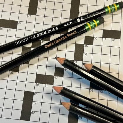 Custom Engraved Black Ticonderoga #2 Pencils