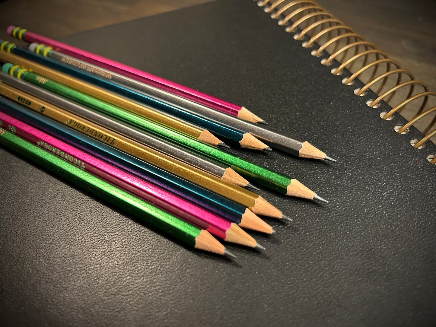 Custom Engraved Metallic Ticonderoga #2 Pencils