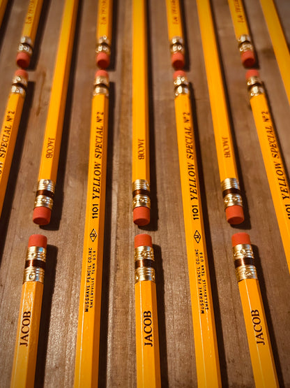Custom Engraved Musgrave #2 Pencils – 12 Count – Made in USA