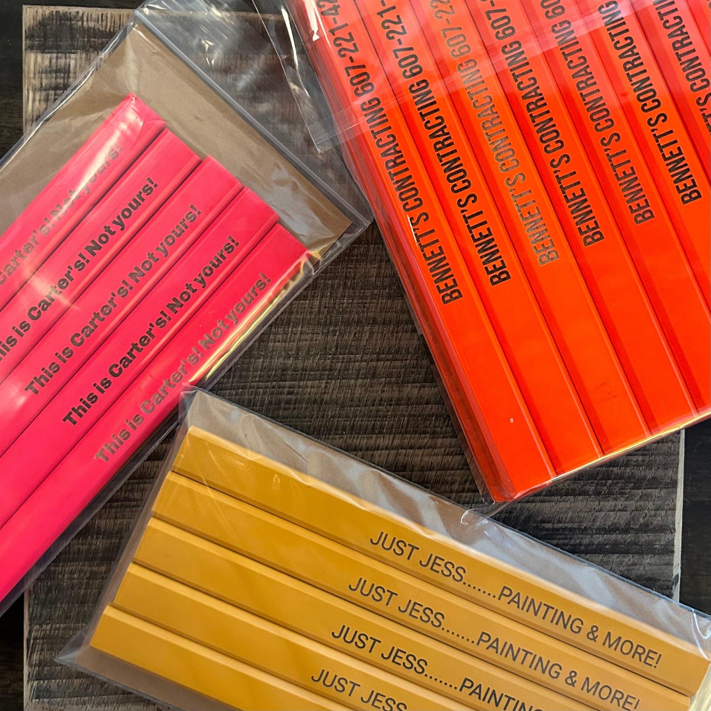 Personalized Engraved Carpenter Pencils