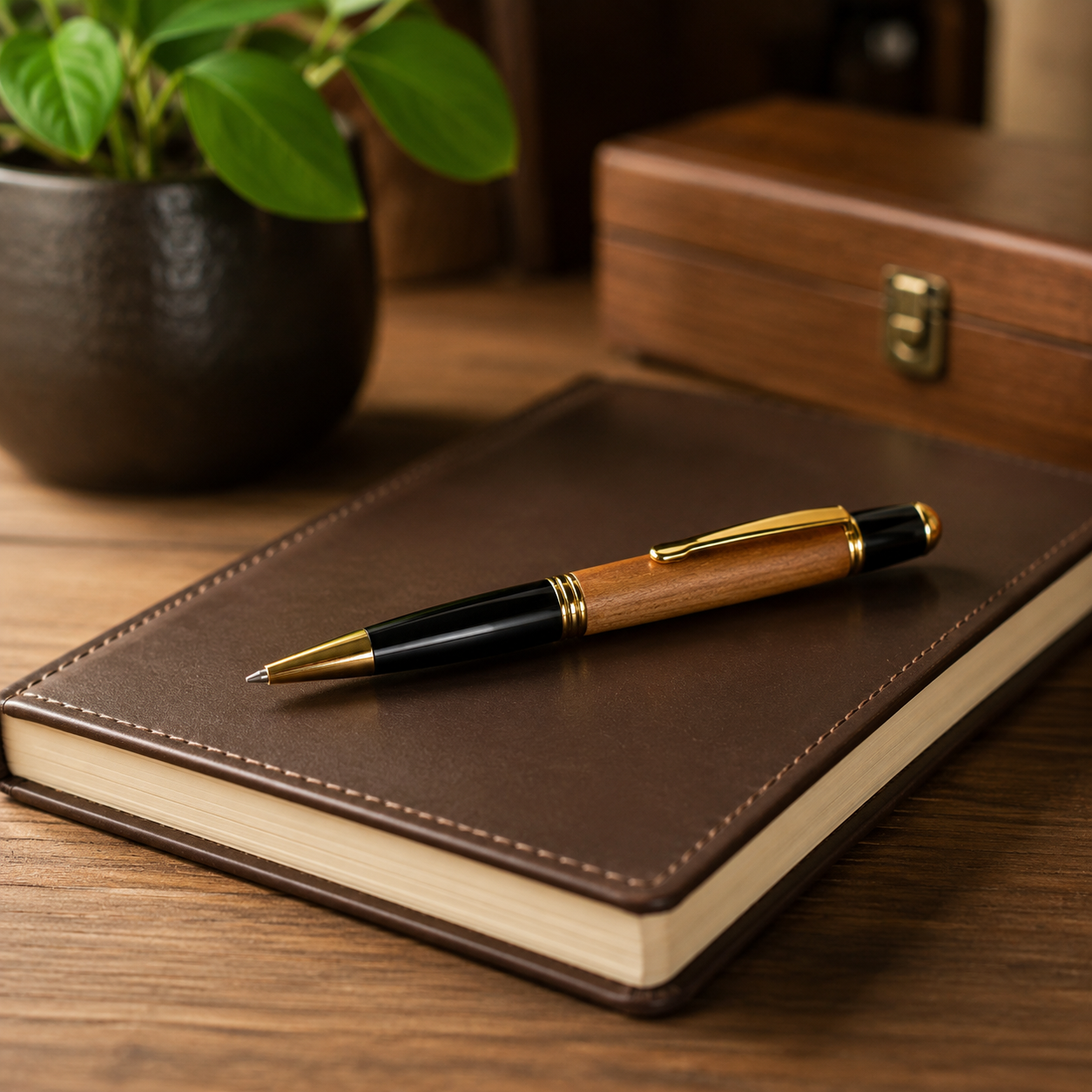 Artisan Willow Wood Ballpoint Pen - Ideal 9-Year Anniversary Gift | Handcrafted Willow Pen | Thoughtful Willow Gift Idea