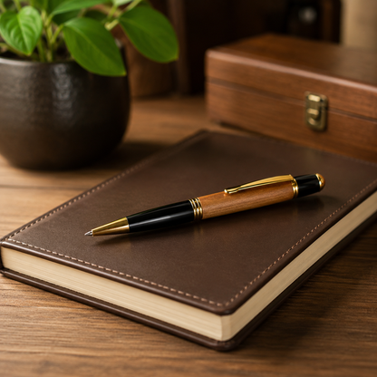 Artisan Willow Wood Ballpoint Pen - Ideal 9-Year Anniversary Gift | Handcrafted Willow Pen | Thoughtful Willow Gift Idea